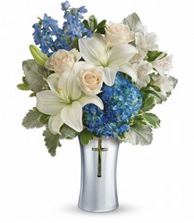 Teleflora's Skies Of Remembrance Bouquet from Victor Mathis Florist in Louisville, KY